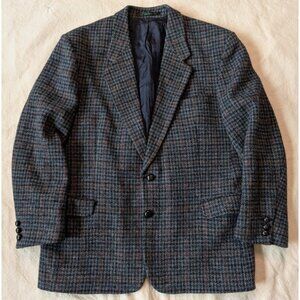 Harris Tweed Westbury Men’s Sport Coat Houndstooth Wool Blazer 40R